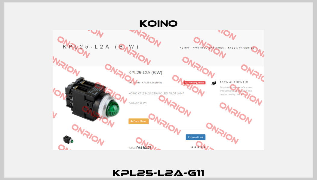 KPL25-L2A-G11 Koino