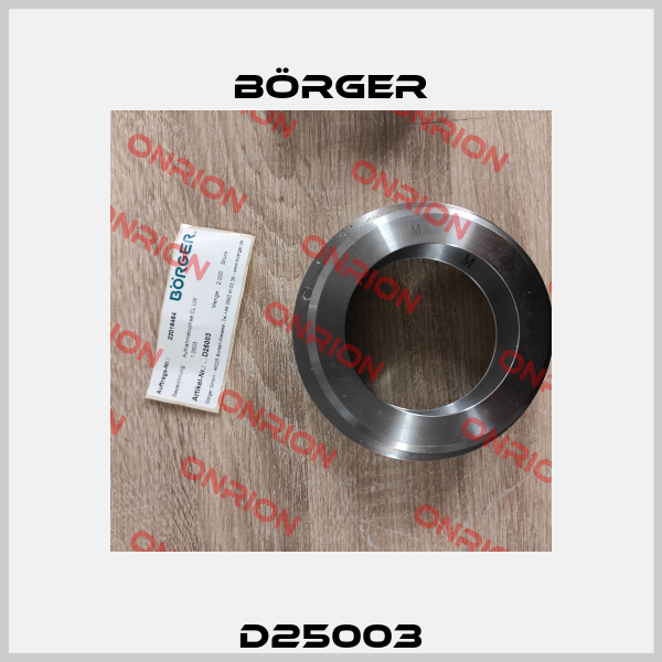 D25003 Börger