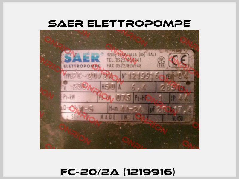 FC-20/2A (1219916)  Saer Elettropompe