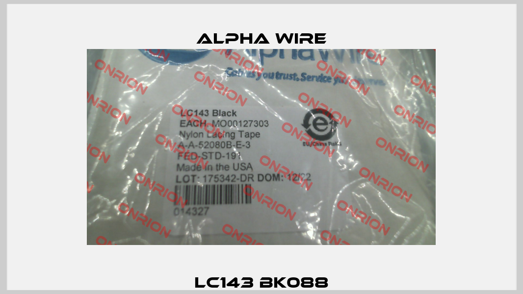 LC143 BK088 Alpha Wire