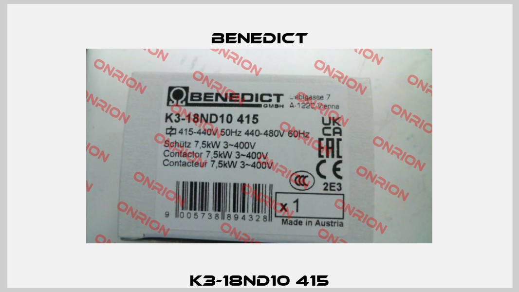 K3-18ND10 415 Benedict