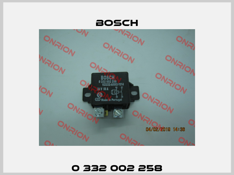 0 332 002 258 Bosch