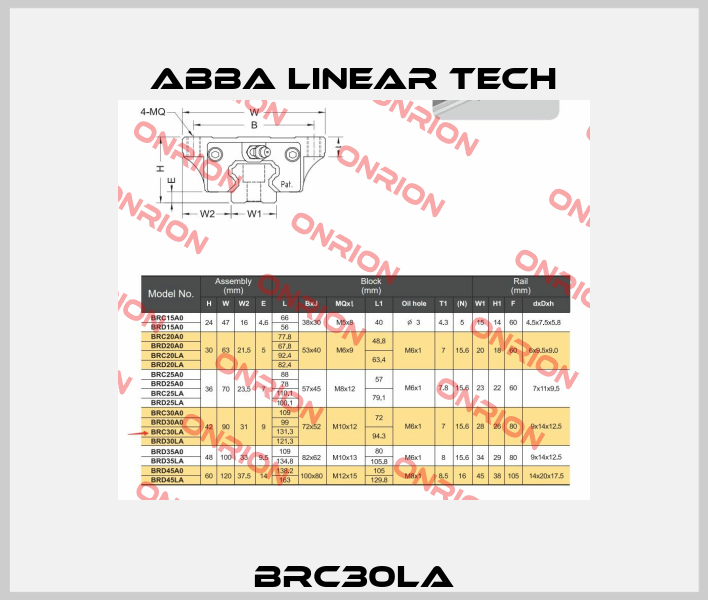 BRC30LA ABBA Linear Tech