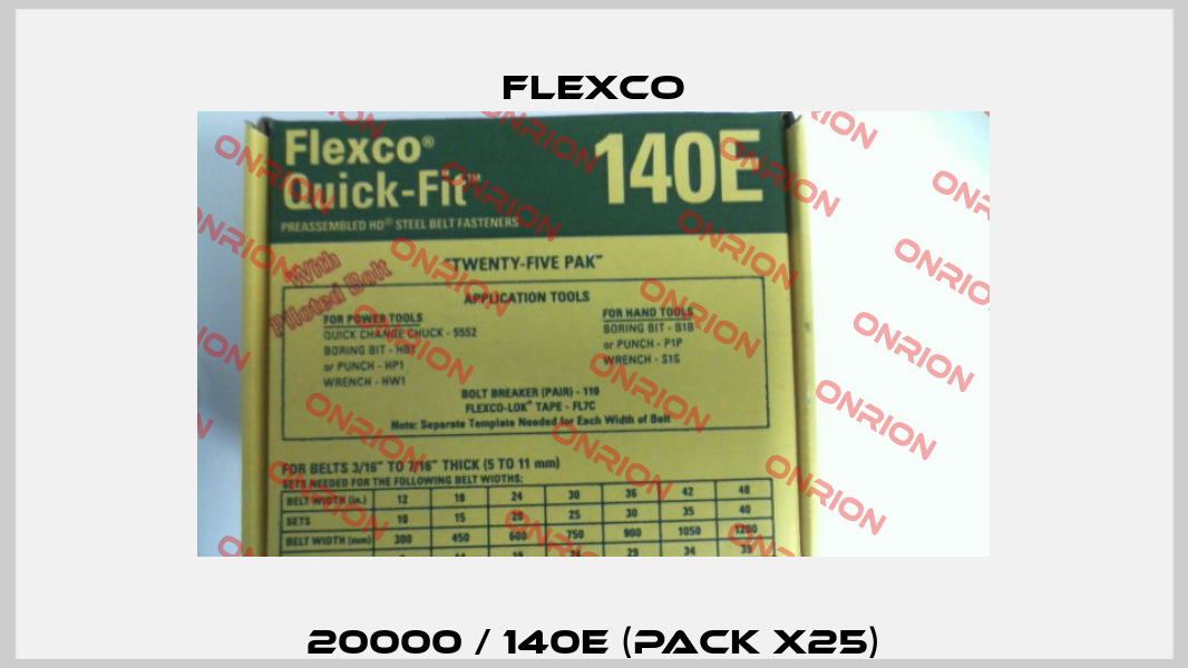 20000 / 140E (pack x25) Flexco