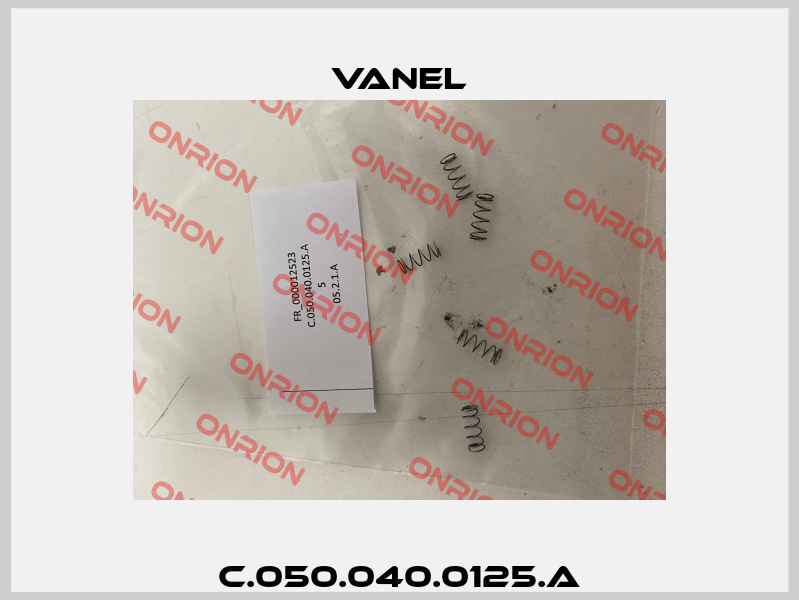 C.050.040.0125.A Vanel
