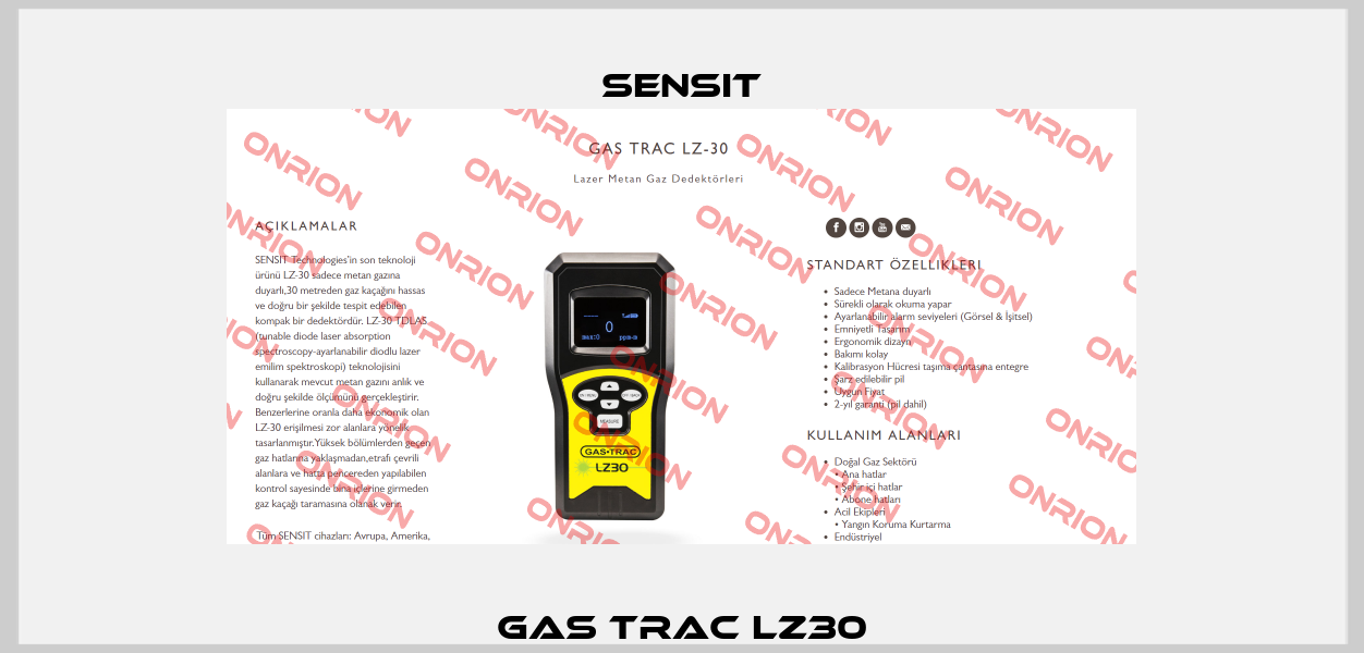 GAS Trac LZ30 Sensit