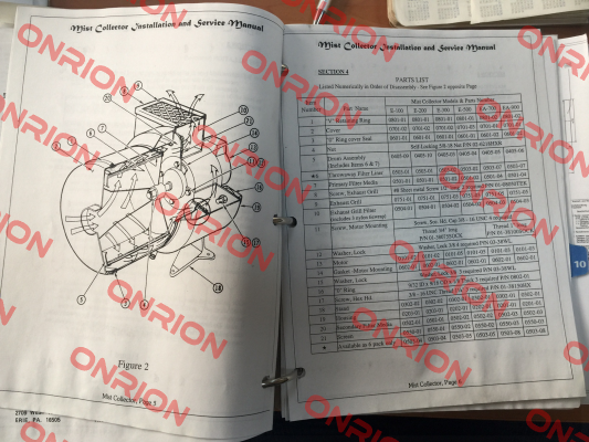 Screen for type E200S01   Donaldson