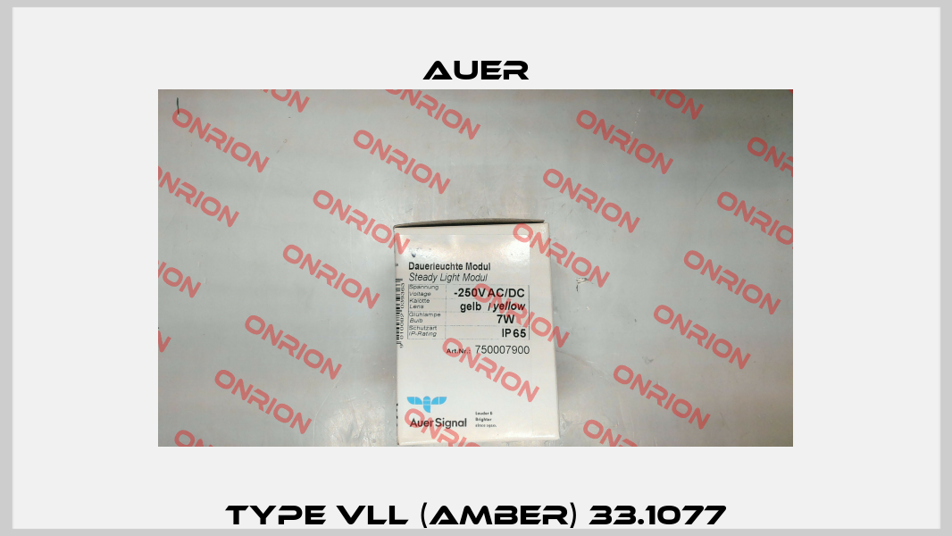 Type VLL (Amber) 33.1077 Auer